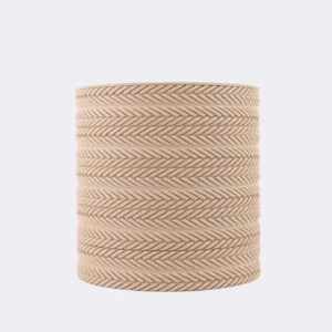 Belt Weave Planter with Hidden Drip Tray - Matte Textured Artisanal Planter