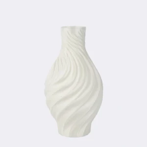 The 3DChicPot Spiral Neck Vase - Aurora is a modern decor essential designed for both elegance and function. Featuring a dynamic spiral texture that catches the eye, its wide, stable base transitions into a gracefully narrow neck — perfect for showcasing single stems or small bouquets. Made from proprietary Aurora PLA, this vase reveals a subtle, luminous pearlescent finish that shifts with ambient light, adding depth and sophistication to any room. Ideal for minimalist, contemporary, or Scandinavian interiors.